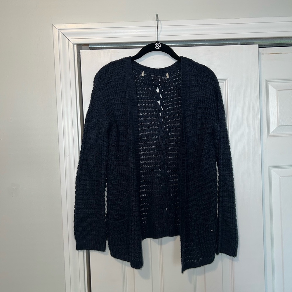 Charlotte Russe Small Navy Knitted Cardigan